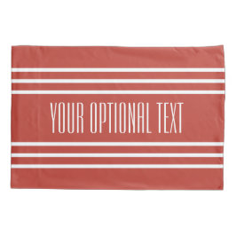 Tomato Red Stripes aangepaste tekstkussens hoesjes Kussensloop