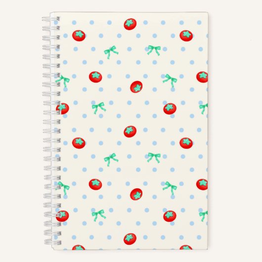 Tomato Ribbon Dot Ivory Notitieboek (Voorkant)