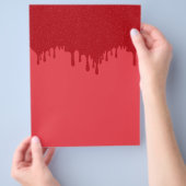 Tomato-Rode Drip Effect Bulk Flyer – Aanpasbaar (Hand)