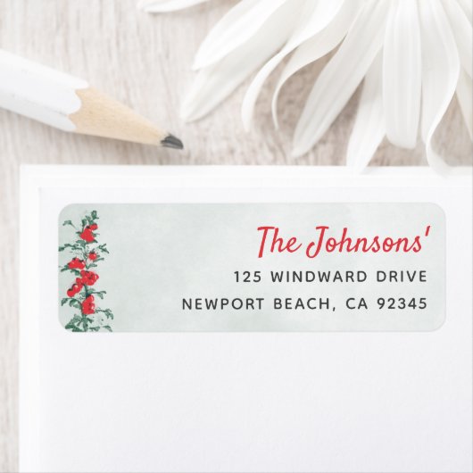 Tomato Rustic Botanical Waterverf Retouradres Etiket (Insitu)