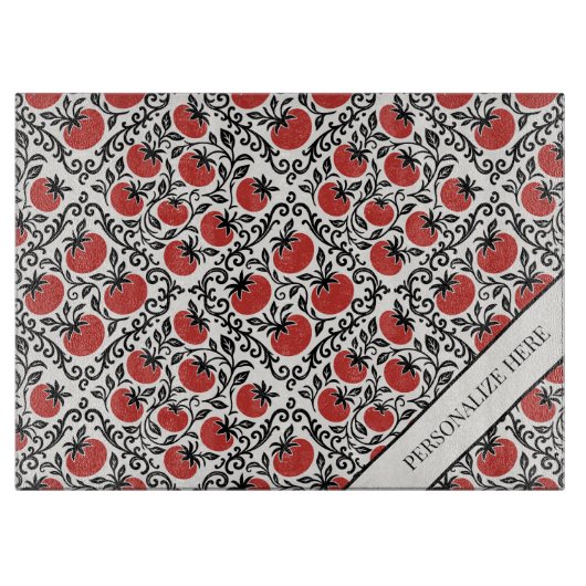 Tomato Rustic Farmhouse French Country  Snijplank (Voorkant)