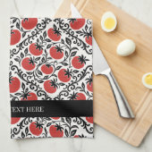 Tomato Rustic Farmhouse French Country  Theedoek (Quarter Fold)