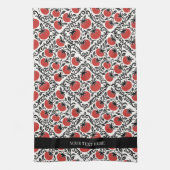 Tomato Rustic Farmhouse French Country  Theedoek (Verticaal)