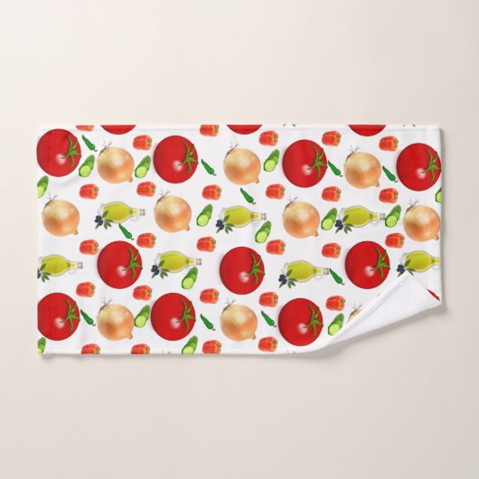Tomato Salad Bathroom Towel sets Bad Handdoek (Handdoek)