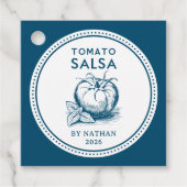 Tomato salsa custom colours bedankjes labels (Voorkant)