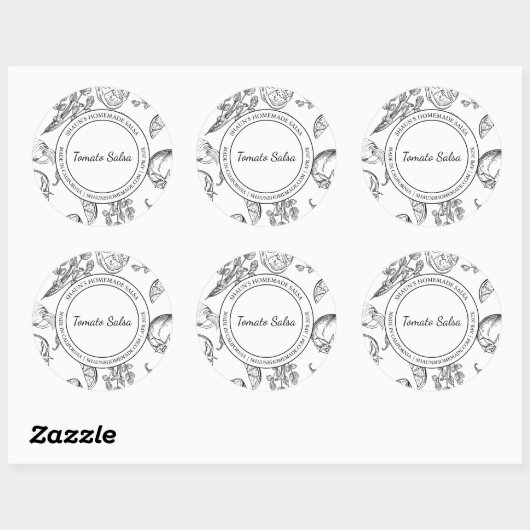 Tomato Salsa Schets Modern label (Vel)