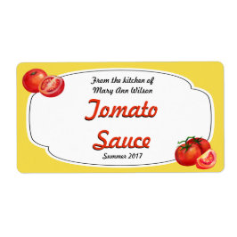Tomato Sauce Canning Etiket