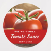 Tomato Sauce Canning Homemade PReserves Labels (Design 2)