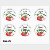 Tomato Sauce Canning Ronde Sticker (Vel)