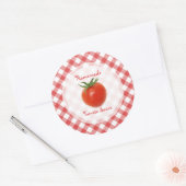Tomato Sauce Preservstickers Ronde Sticker (Envelop)