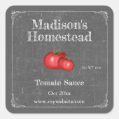 Tomato Sauce | Square Sticker (Voorkant)