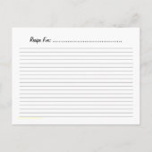 Tomato Snob Custom Recipcard Briefkaart (Achterkant)