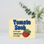 Tomato Snob Custom Recipcard Briefkaart (Staand voorkant)