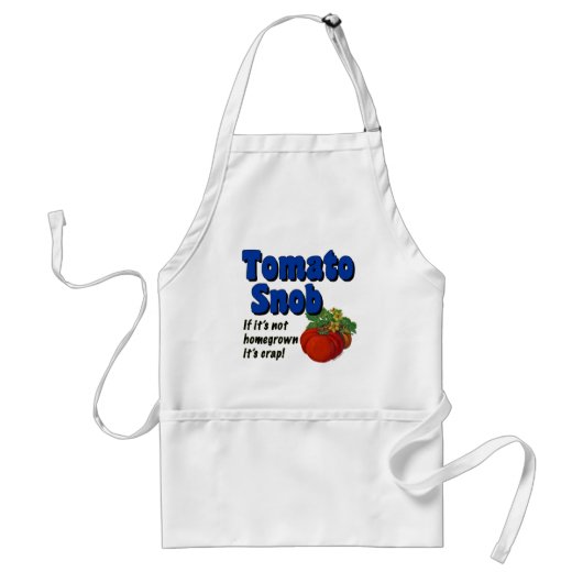 Tomato Snob Funny Cooking Gezegde Schort (Voorkant)