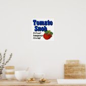 Tomato Snob Funny Gezegde Art Poster (Keuken)