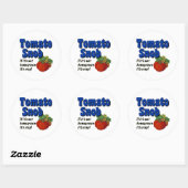 Tomato Snob Gardener Slogan Stickers (Vel)