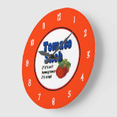 Tomato Snob Gezegde met Nummers Muurklok Grote Klok (Hoek)