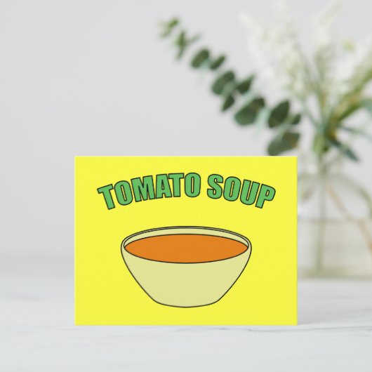 Tomato Soup Briefkaart (Staand voorkant)