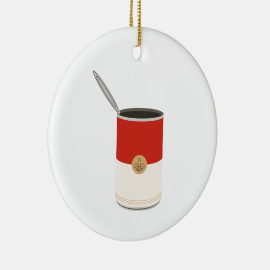 Tomato Soup Keramisch Ornament (Rechts)