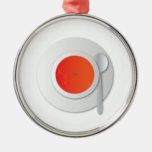 Tomato Soup Metalen Ornament (Voorkant)