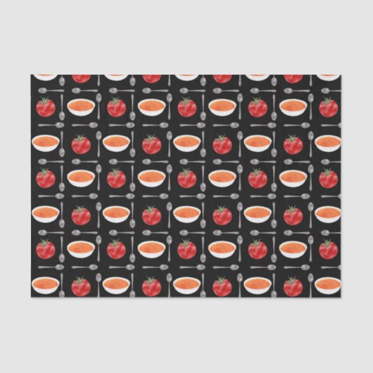 Tomato Soup Tile-weefselpapier Tissuepapier (Voorkant)