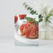 Tomato Spaghetti Briefkaart (Staand voorkant)