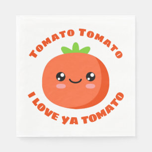 Tomato Tomato Ik hou van je tomato Servet