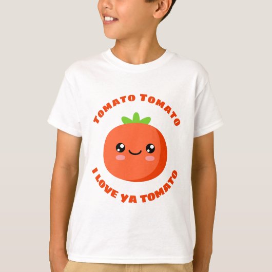 Tomato Tomato Ik hou van je tomato T-shirt (Voorkant)
