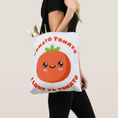 Tomato Tomato Ik hou van je tomato Tote Bag (Dichtbij)