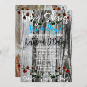 TOMATO VINE FOTO BABY SHOWER INVITATION KAART (Voorkant / Achterkant)