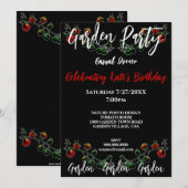 TOMATO VINE PHOTO GARDEN PARTITY INVITATION KAART (Voorkant / Achterkant)
