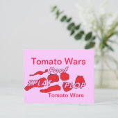 Tomato Wars-Humor Briefkaart (Staand voorkant)