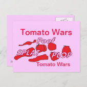 Tomato Wars-Humor Briefkaart (Voorkant / Achterkant)