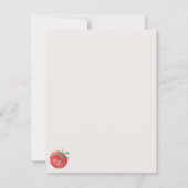 Tomato Watercolor Mediterranean Summer Personalize Notitiekaartje (Achterkant)