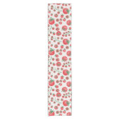 Tomato Watercolor Pattern Korte Tafelloper (Voorkant)