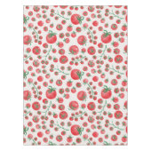 Tomato Watercolor Pattern Tafelkleed (Voorkant)