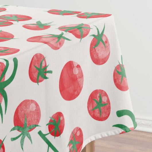 Tomato Watercolor Pattern Tafelkleed