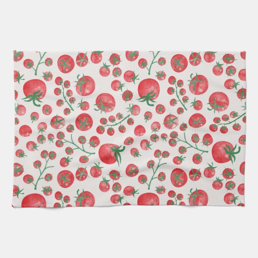Tomato Watercolor Theedoek (Horizontaal)