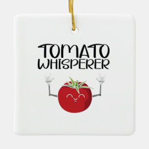 Tomato Whisperer Keramisch Ornament