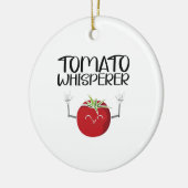 Tomato Whisperer Keramisch Ornament (Links)