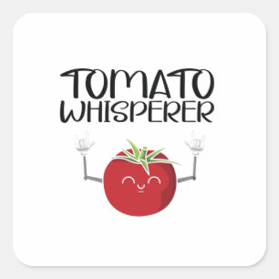 Tomato Whisperer Vierkante Sticker