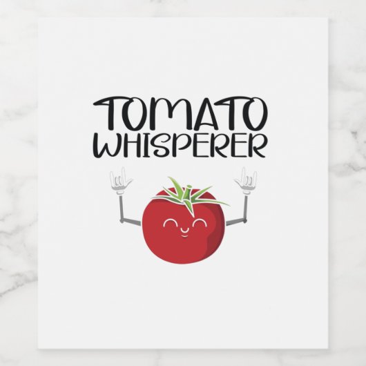 Tomato Whisperer Wijn Etiket (Enkel label)