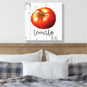 TOMATO White Wood Rustic Farmhouse Kitchen Art Canvas Afdruk (Insitu (Slaapkamer))