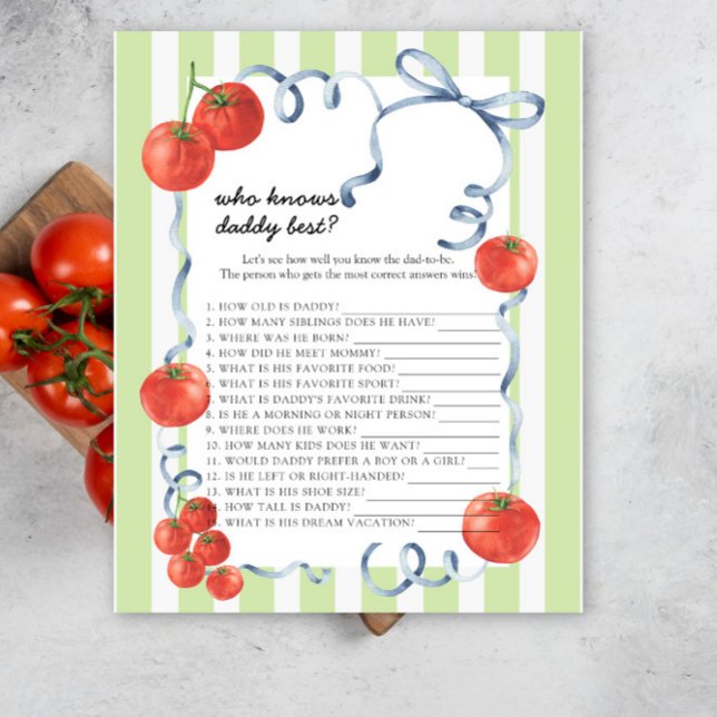 Tomato - Who knows daddy best game (Creator heeft geüpload)