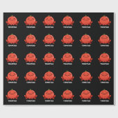 Tomatoad Funny Tomato Toad Pun Dark BG Cadeaupapier (Vlak)
