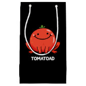 Tomatoad Funny Tomato Toad Pun Dark BG Klein Cadeauzakje (Voorkant)