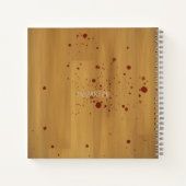 Tomatocide Chalk schetst bloedspattercriminaliteit Notitieboek (Achterkant)