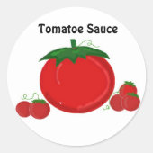 Tomatoe Sauce Ronde Sticker (Voorkant)
