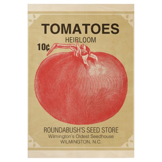 Tomatoe Seed Vintage Poster Ephemera (Voorkant)