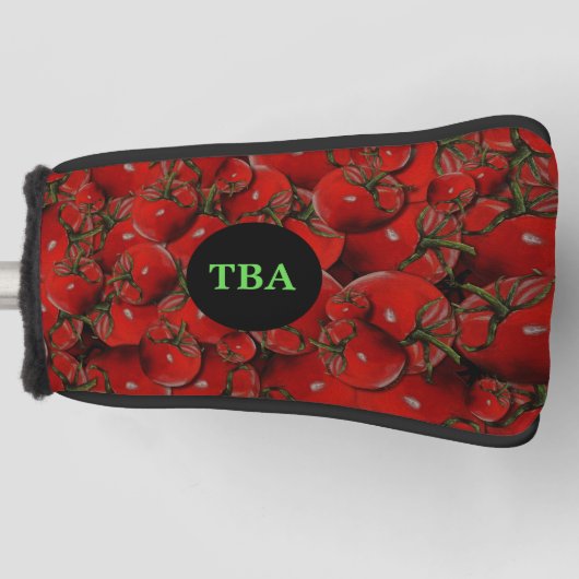 Tomatoes Golf Putter Hoesje Golfheadcover (Voorkant)